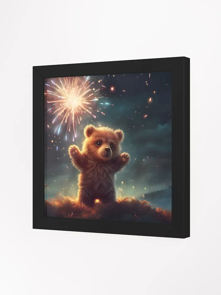 Framed Fireworks Bear Poster product image (12)