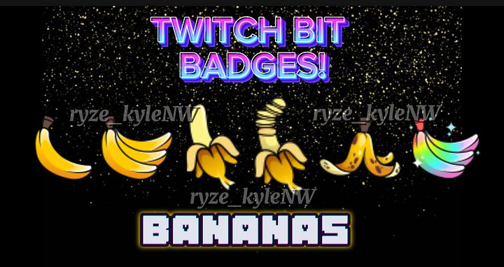 Twitch Bit Badges BANANAS product image (1)