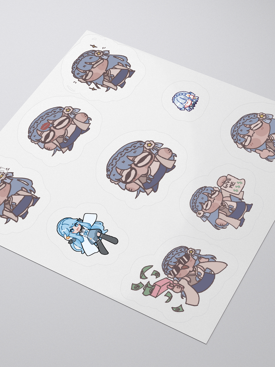 Chibi Blue Kiss Cut Stickers product image (8)