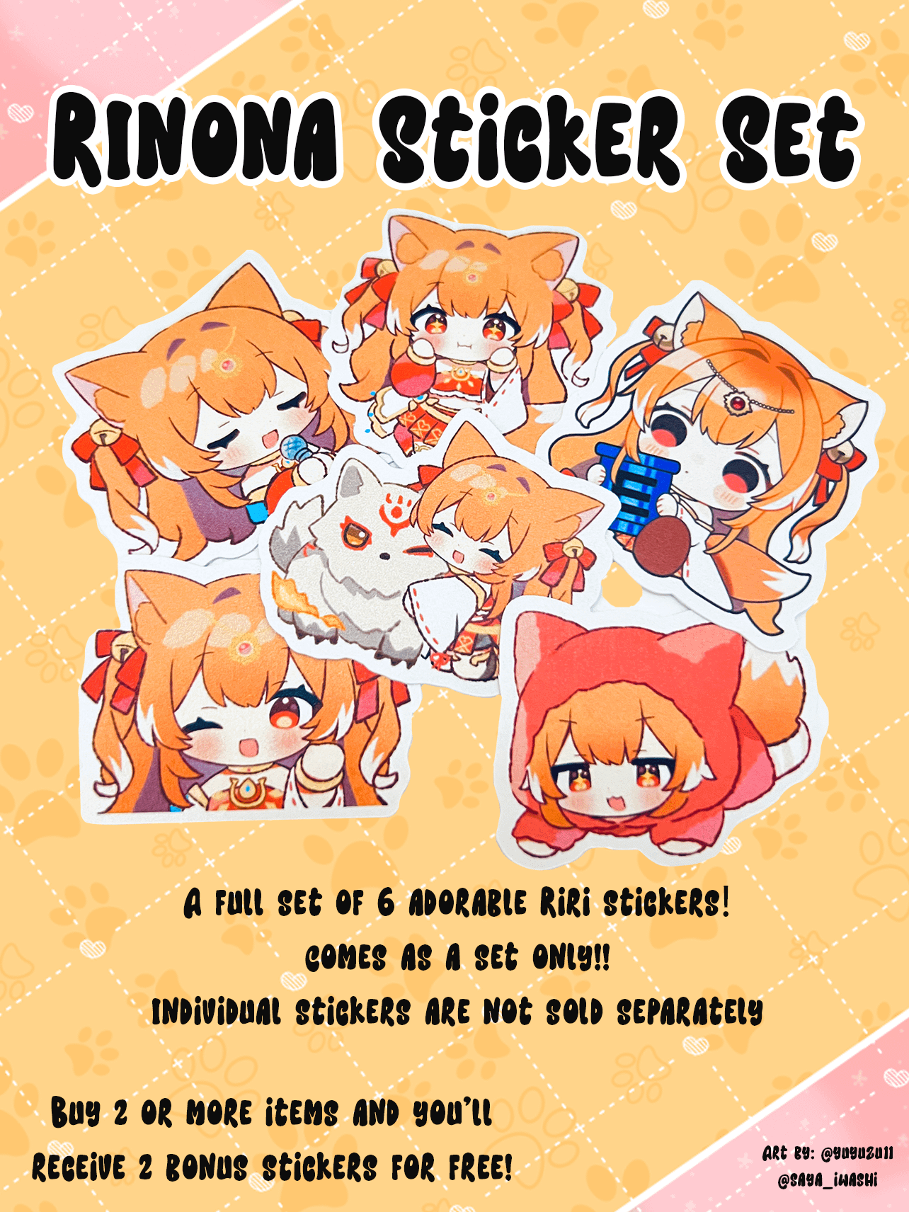 Rinona Sticker Set product image (1)