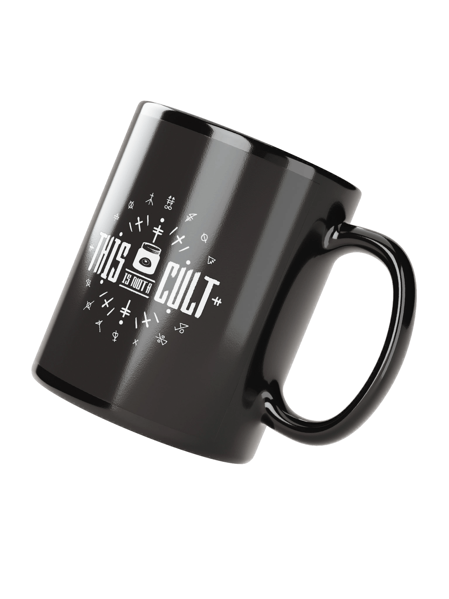 This Is Not a Cult - Black Glossy Mug product image (4)