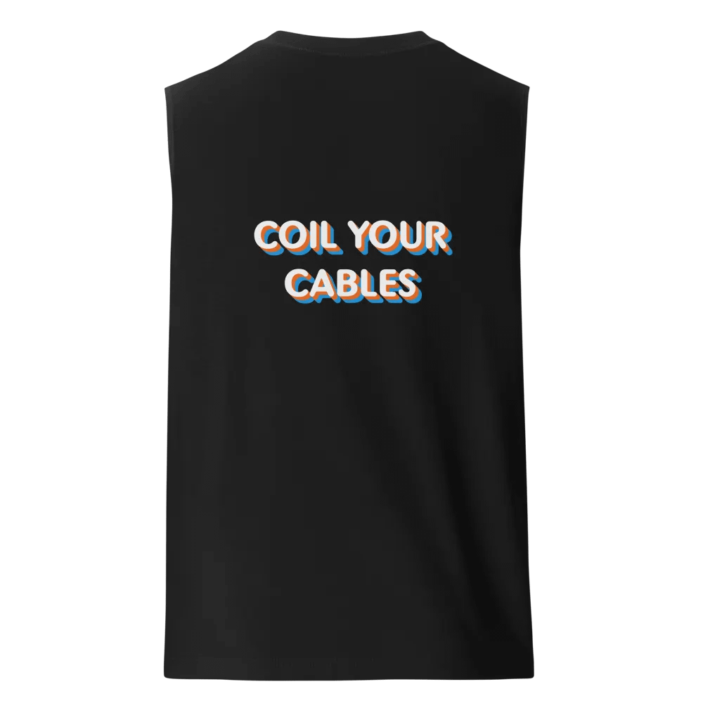 Coil Your Cables/Marble Guitar Pick Muscle Tank product image (1)