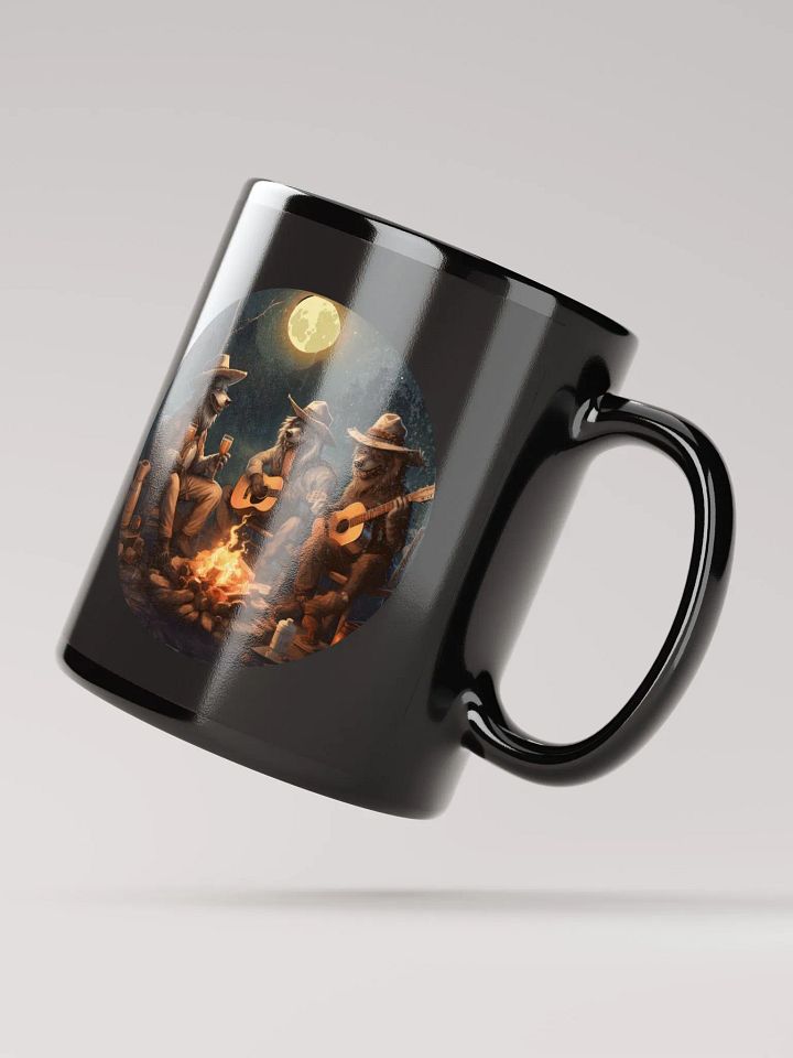 Cute Dogs enjoying a campfire and playing music product image (2)