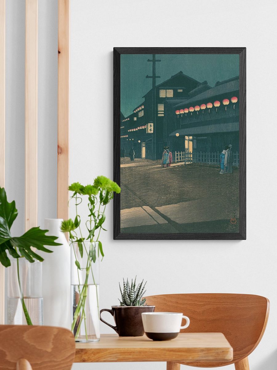 Night Scene at Soemoncho District, Osaka - Kawase Hasui product image (2)