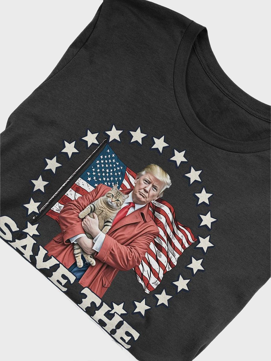 TRUMP 2024 SAVE THE CATS FUNNY PATRIOTIC REPUBLICAN UNISEX T-SHIRT product image (20)