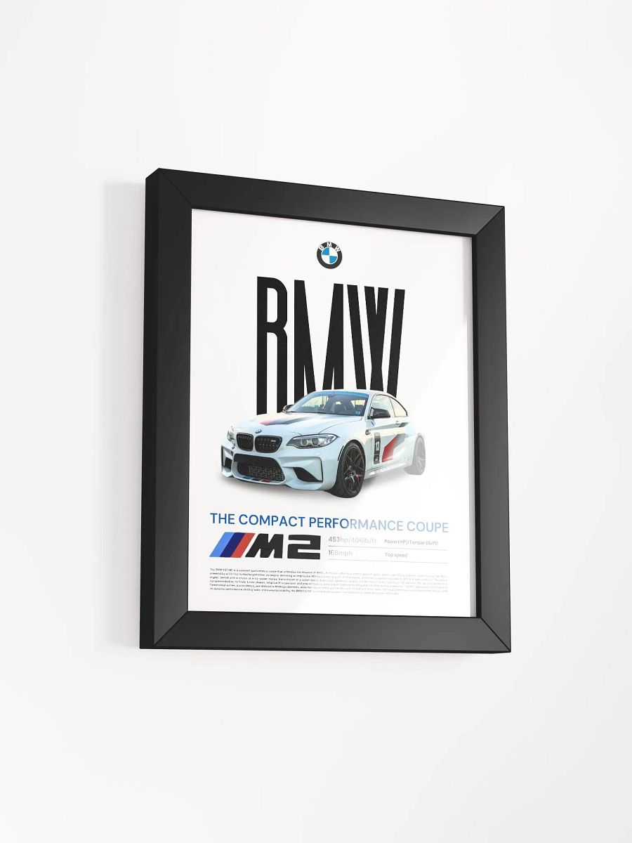 BMW F87 M2 FRAMED POSTER product image (2)