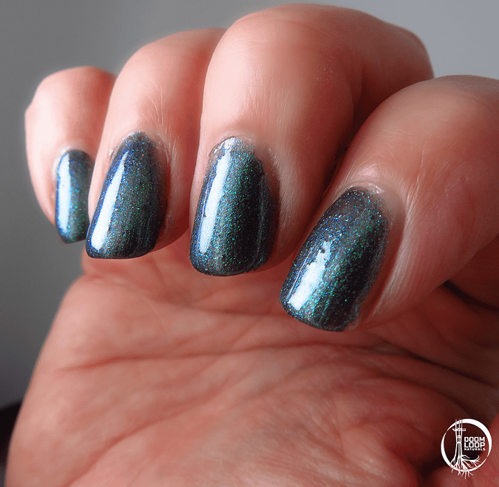 GRAVITON - Black and Green Shifty Glitter Nail Polish product image (2)