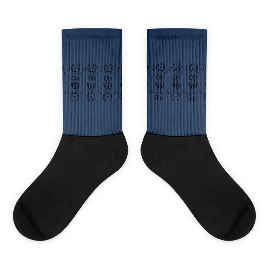 Smiling Wrench Pattern Sublimated Socks product image (1)