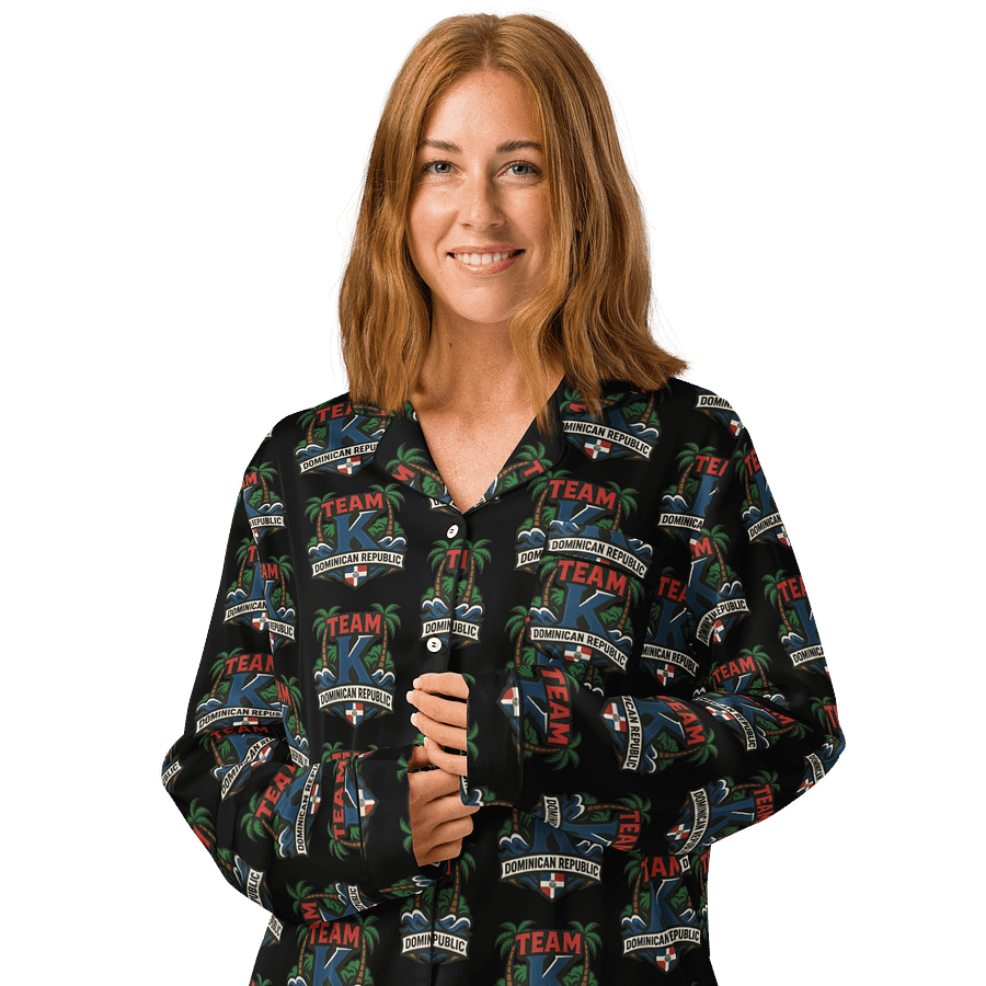 TEAM K Dominican Republic Women's Long Sleeve Pajama Top product image (3)