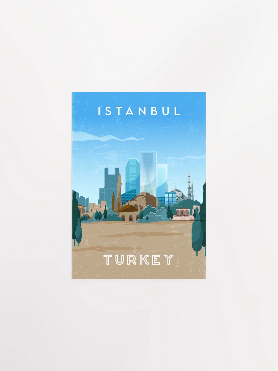 Istanbul, Turkey — Retro travel minimalist poster product image (6)