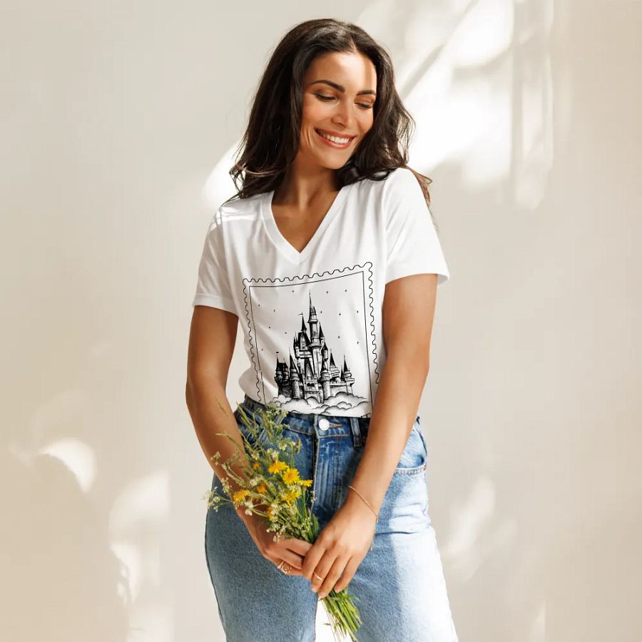 Kingdom of Night Bella+Canvas Women's Relaxed V-Neck T-Shirt product image (35)