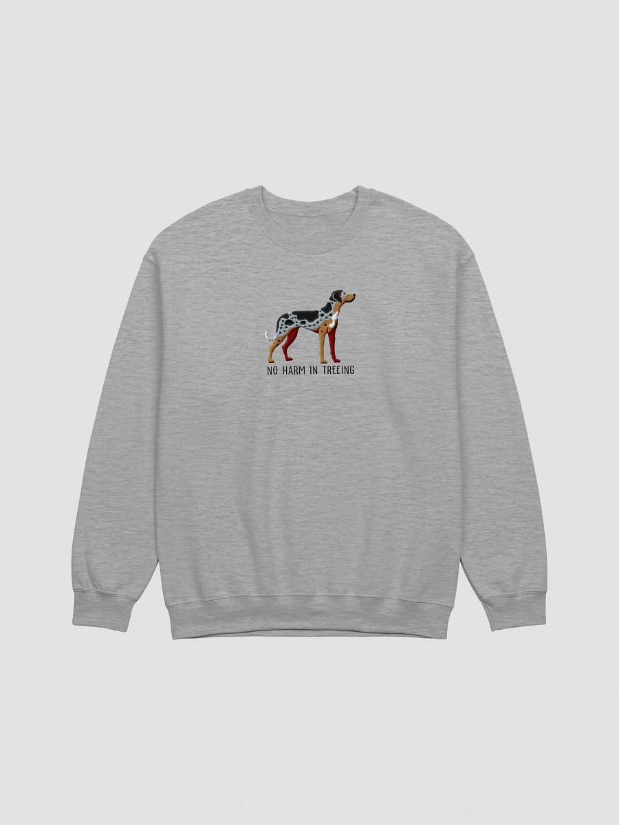 No Harm in Treeing Sweatshirt (Embroidered) of a Catahoula Leopard Dog product image (10)