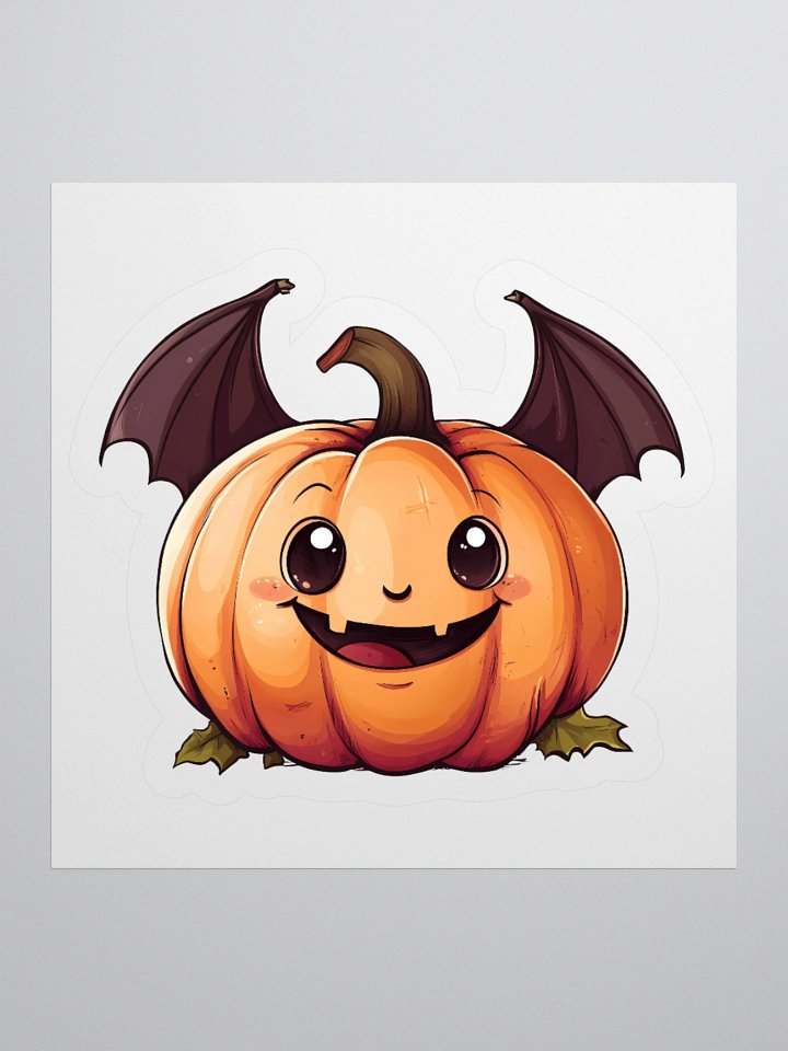 Halloween Bat Jack-o-Lantern Sticker product image (1)