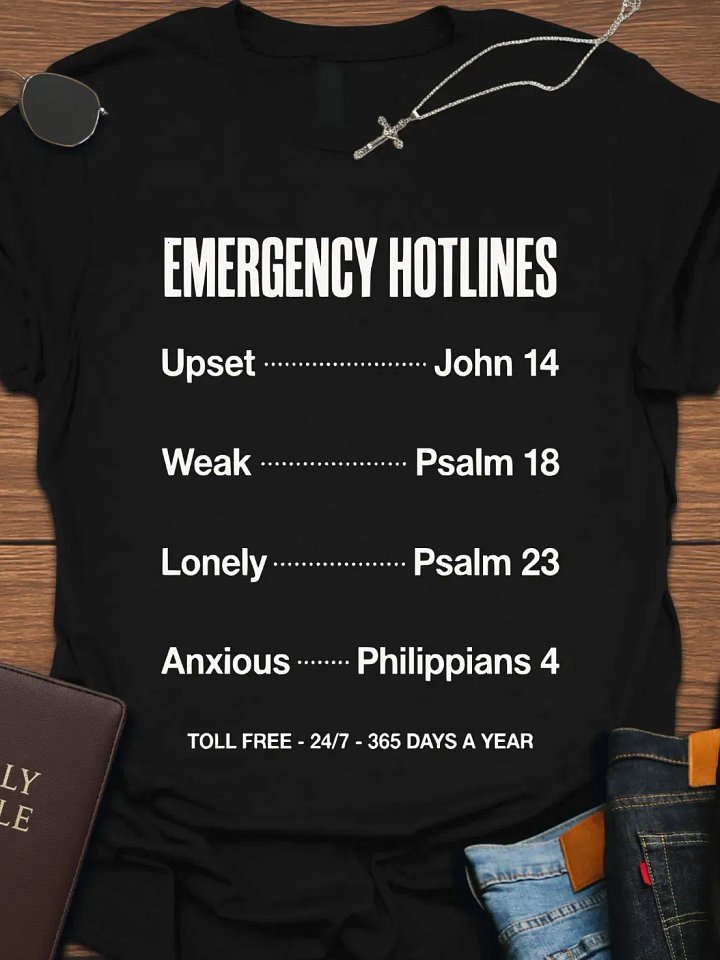 Emergency Hotlines T-Shirt product image (4)