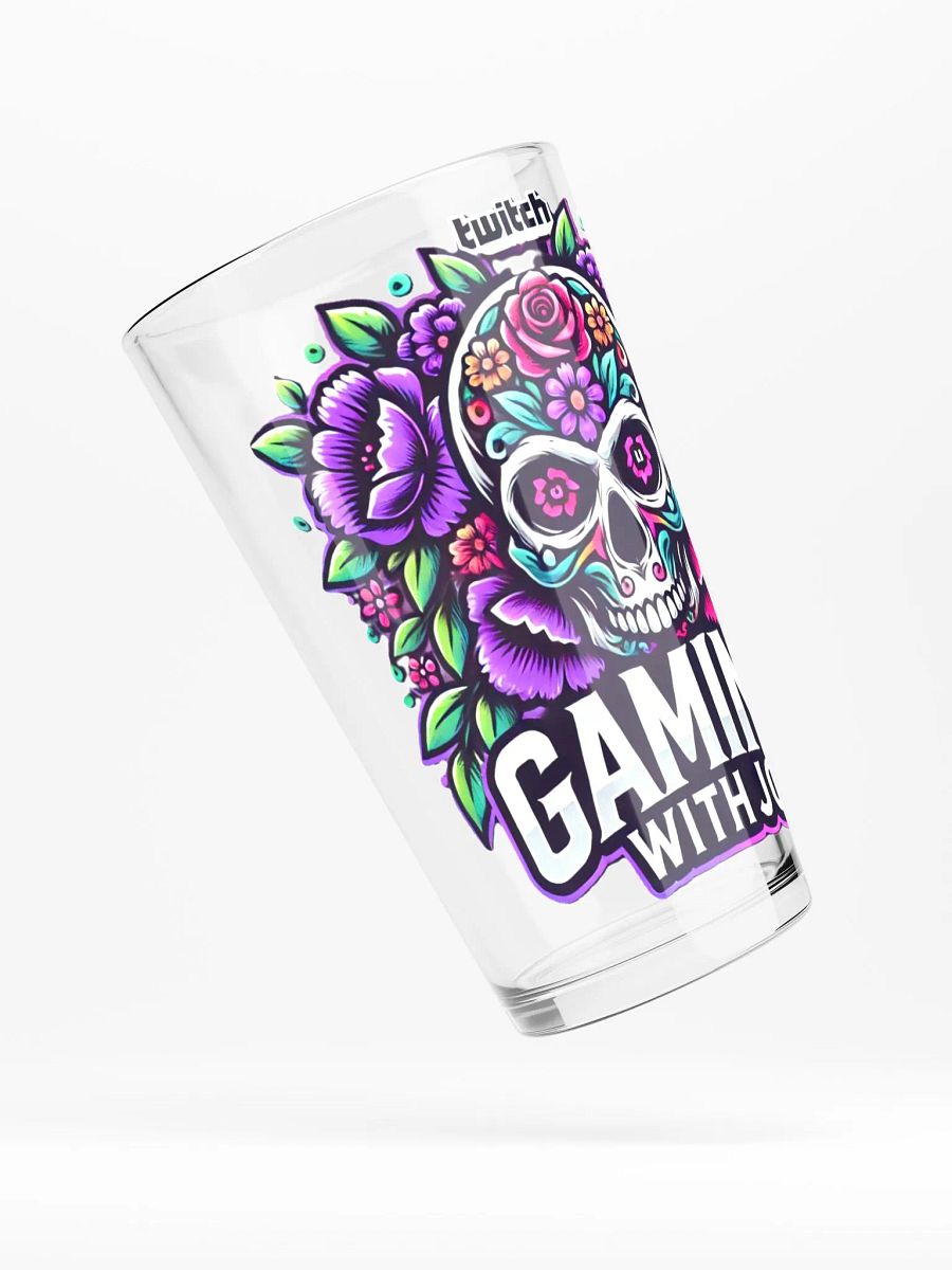 Flower Skull JC Pint Glass product image (4)