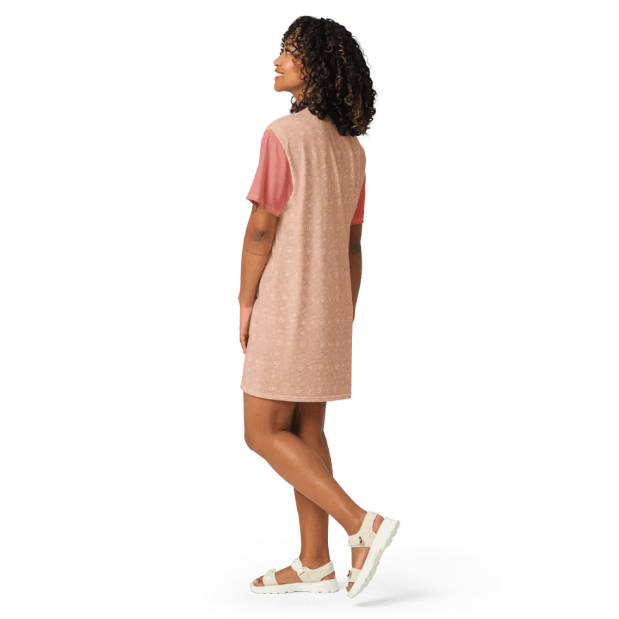 Cherry Blossoms on Cream T-Shirt Dress product image (10)
