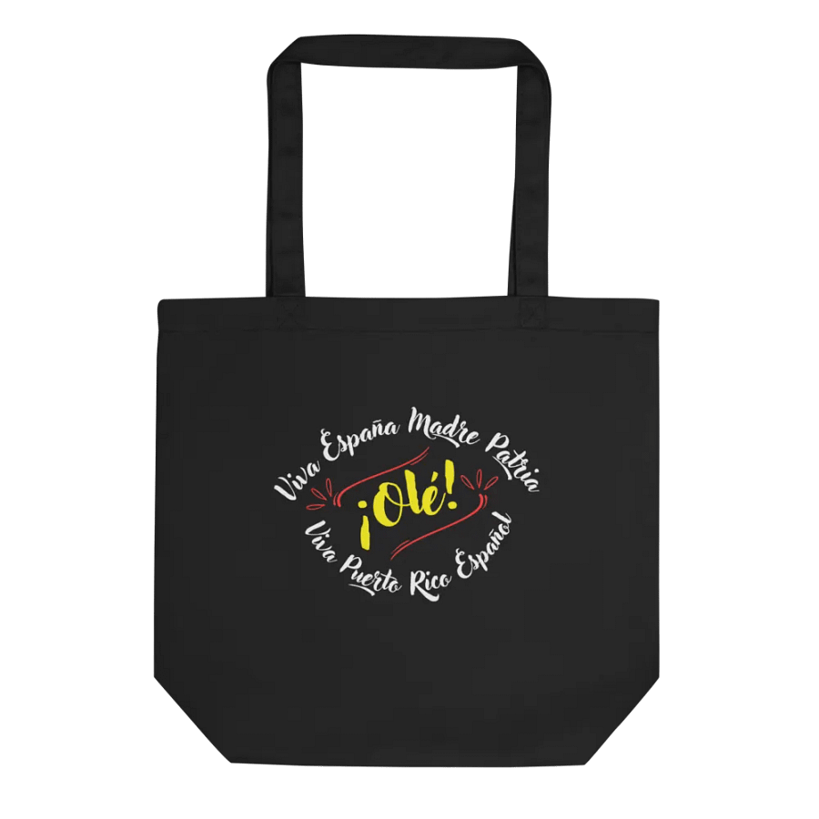 Bolsa orgánico de mano - Viva España Madre Patria y Puerto Rico español product image (1)