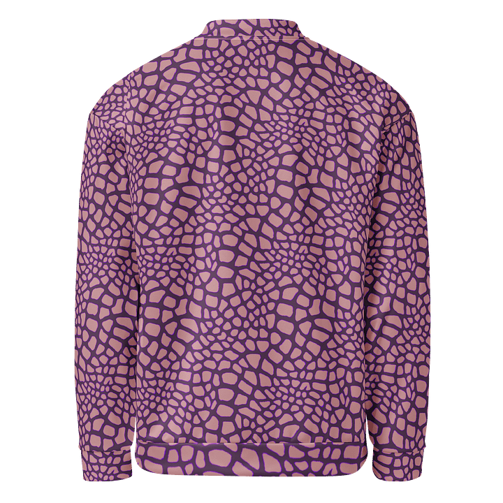 Yellow Pink Leaves Bomber Jacket product image (2)