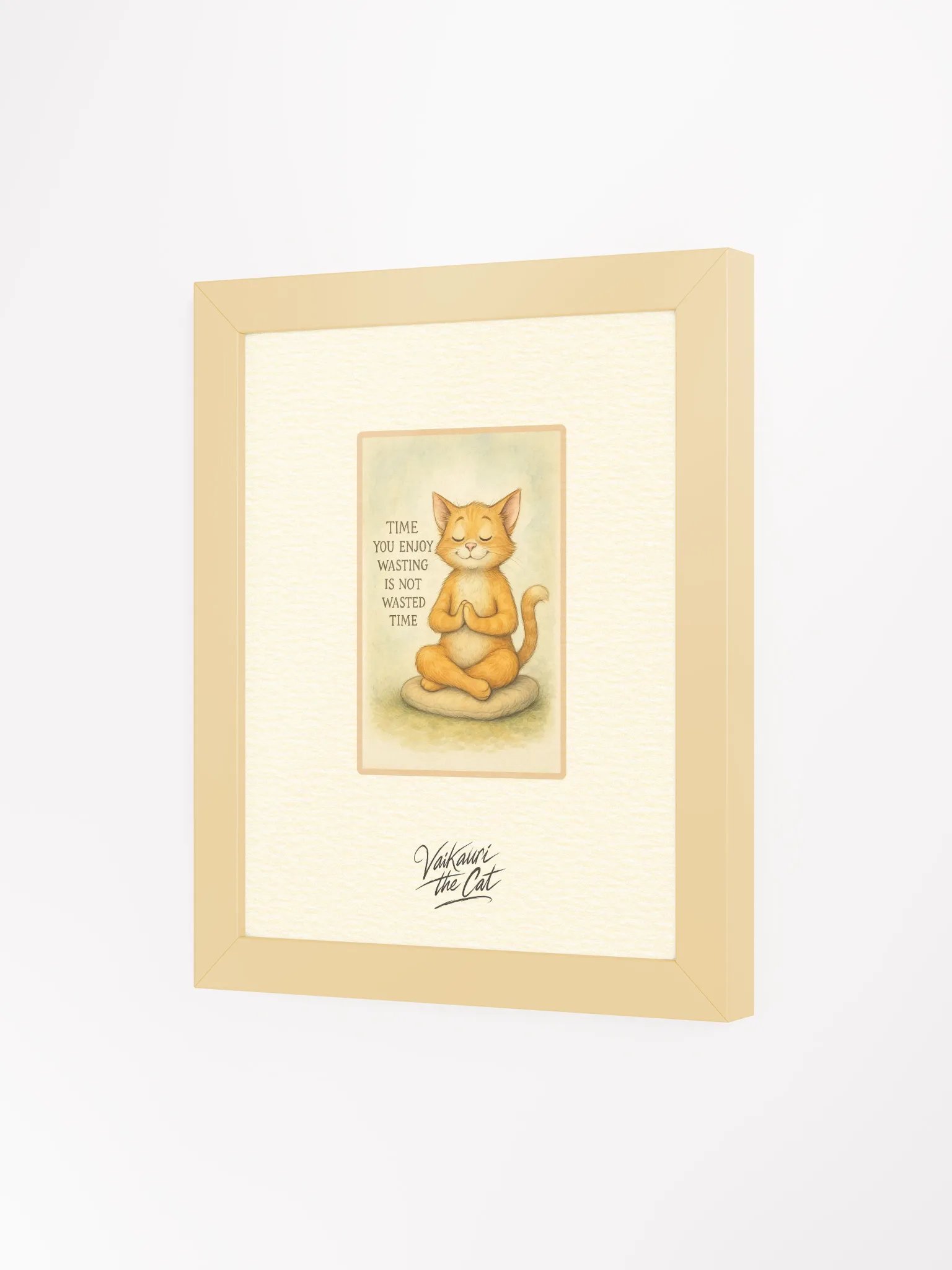 Vaikauri Cat Framed Matte Artprint product image (6)