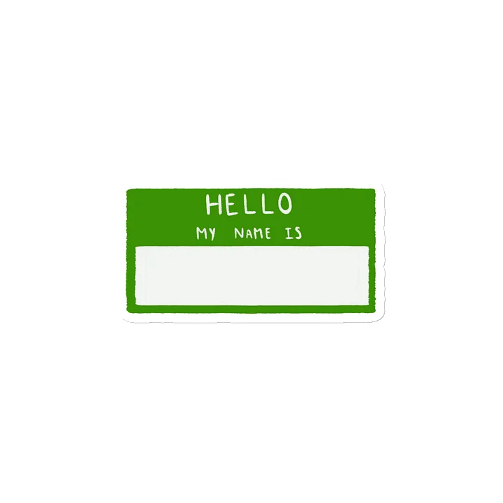 Name Tag Magnet: Green Block product image (2)