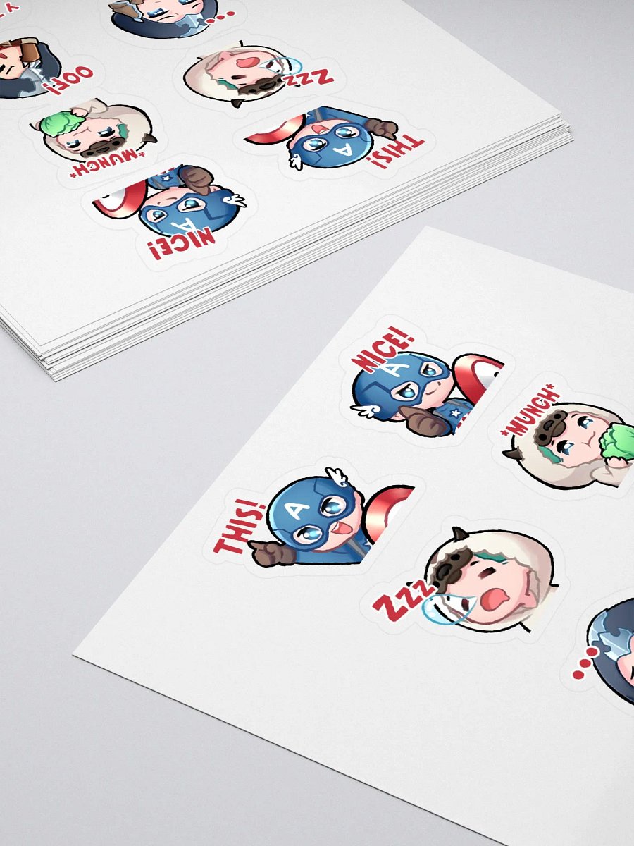 Cap, Appa, & Sombra - Sticker Sheet product image (4)