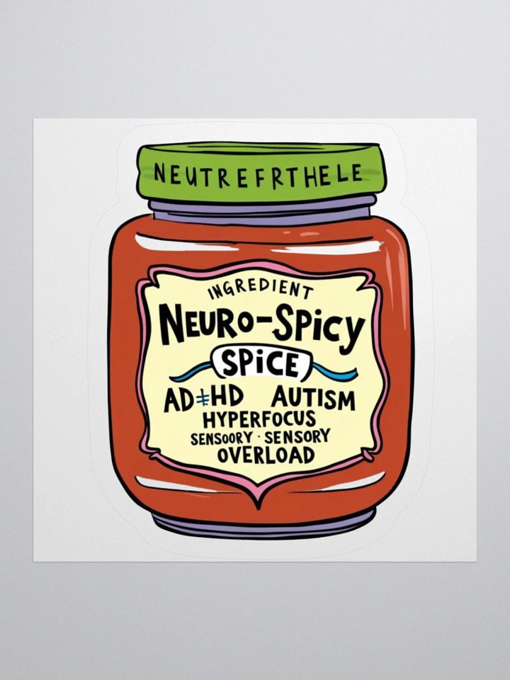 Neuro-Spicy Spice Bottle Stickers product image (1)