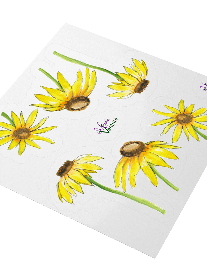 Yellow Coneflowers Sticker product image (1)