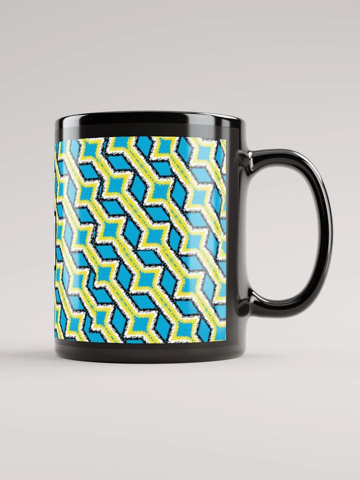 8T Sips Mosaic Black Glossy Mug product image (1)