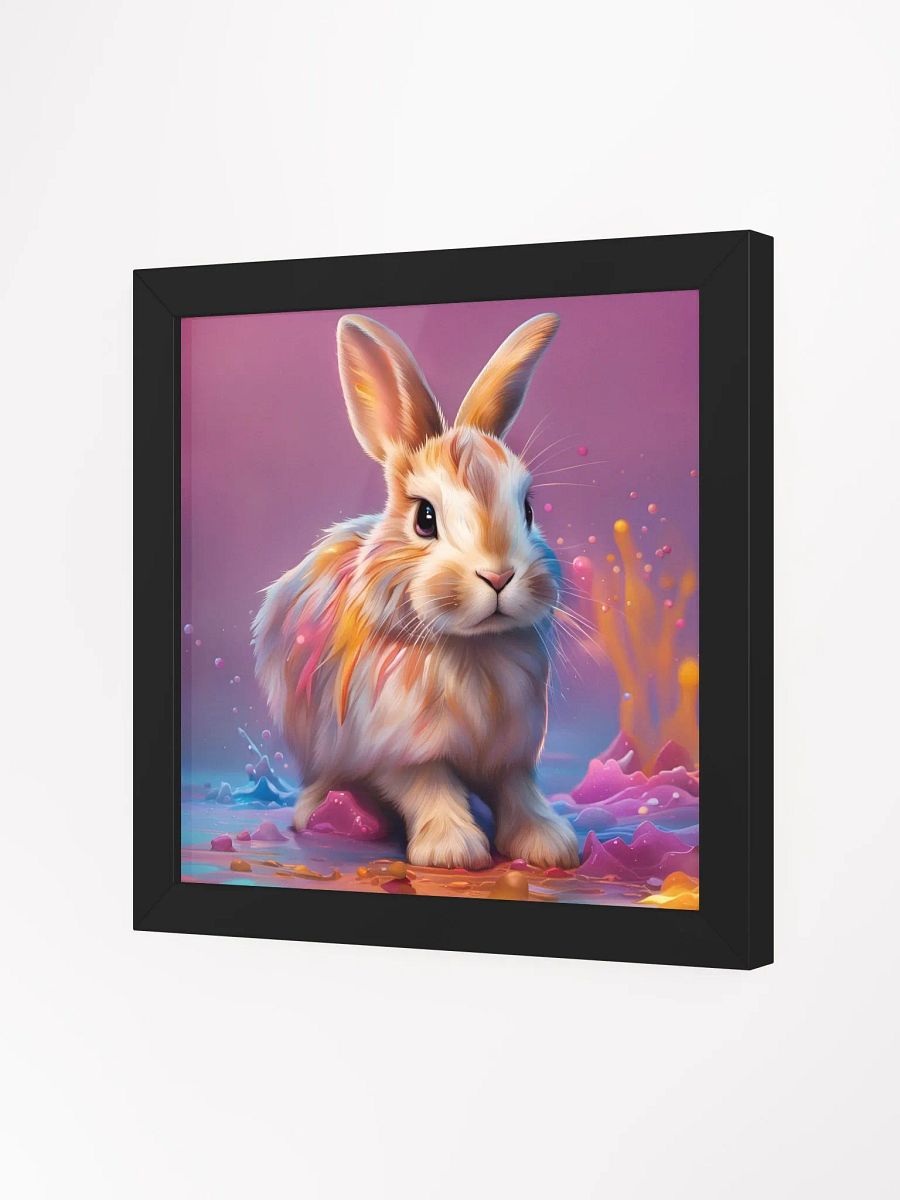 Framed Colorful Bunny Poster product image (2)