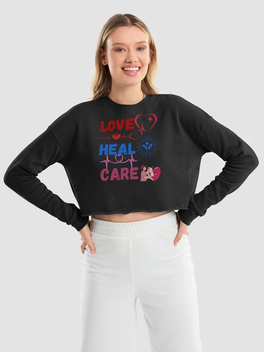 Love Heal Care Crop Sweatshirt product image (27)