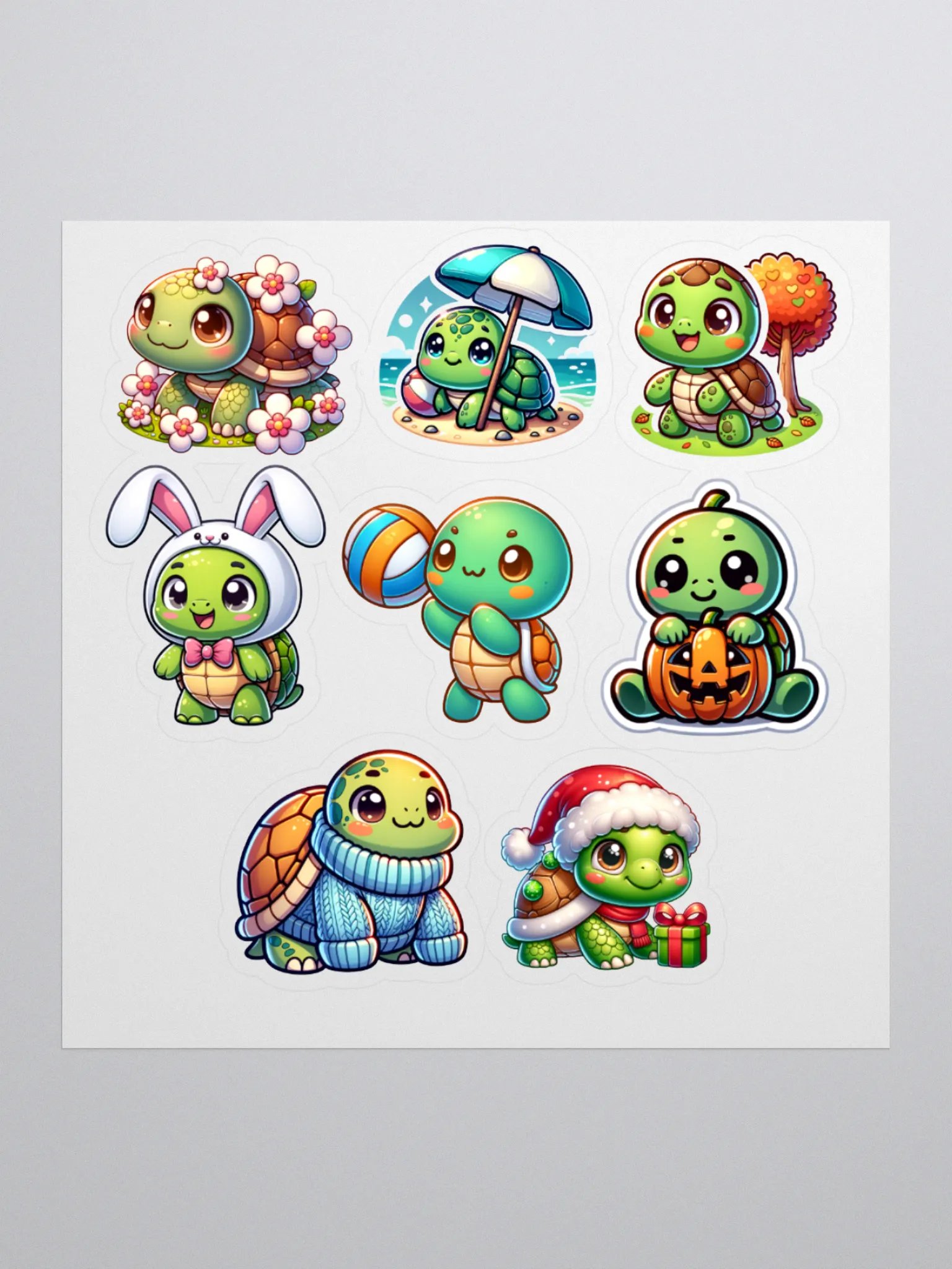 Seasonal Turtles Sticker Sheet product image (1)