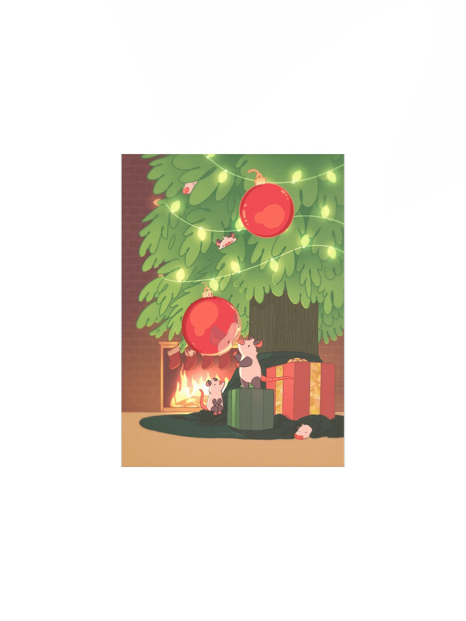 December Night Possum Print product image (2)