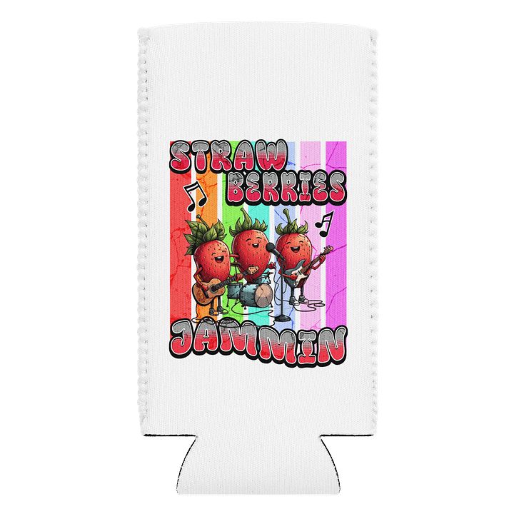 Strawberries Jammin Can Cooler product image (1)