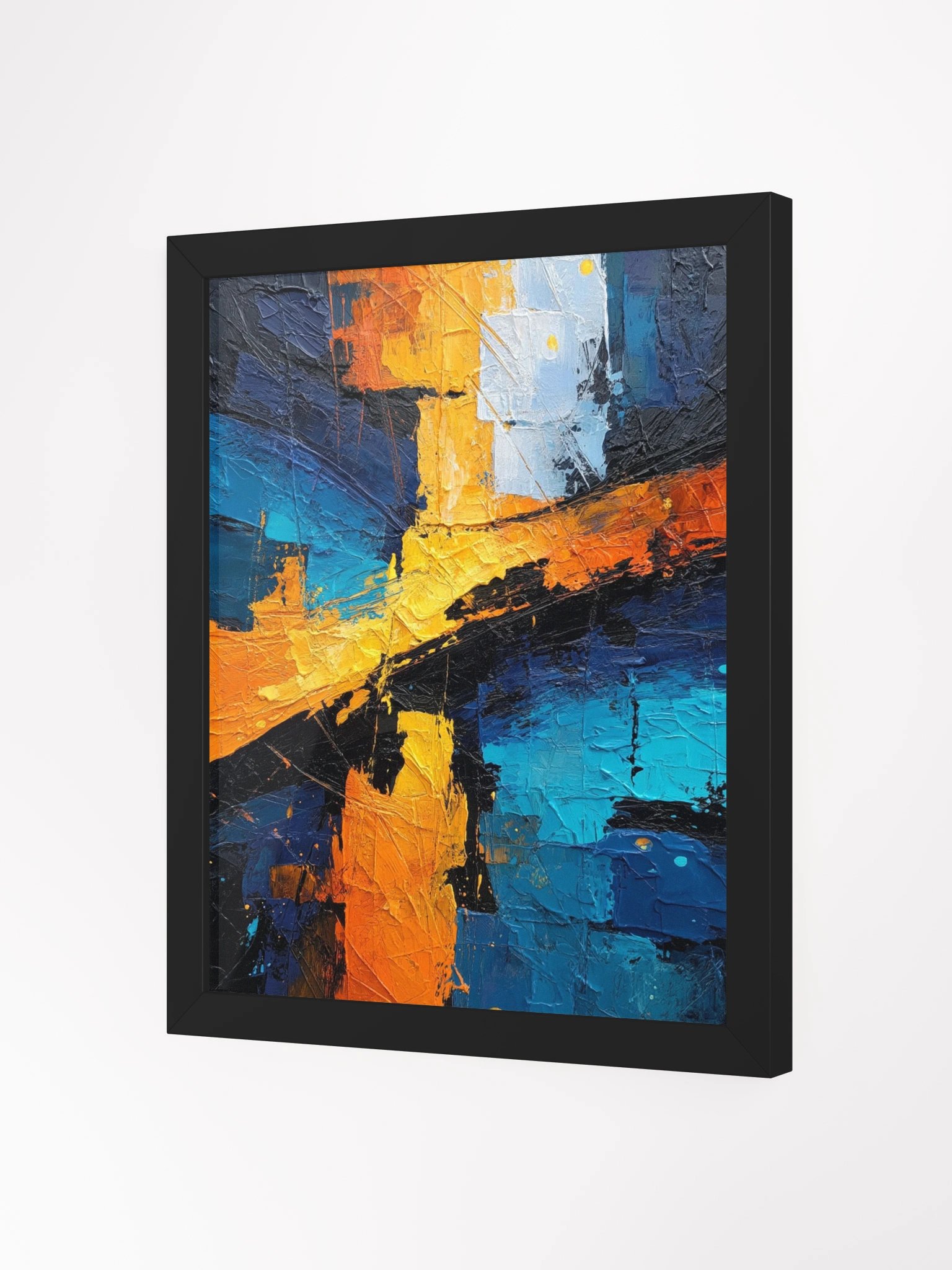 Textured Interplay Framed Matte Wall Art Canvas product image (4)