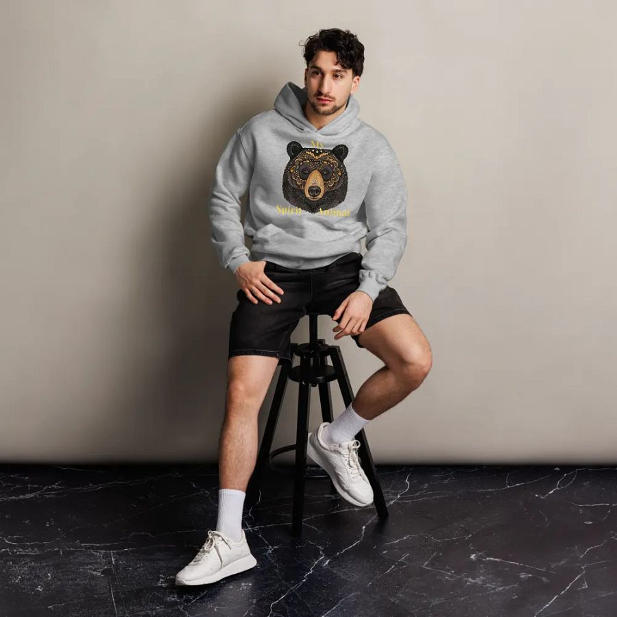 Spirit Animal Bear Oversized Hoodie product image (32)