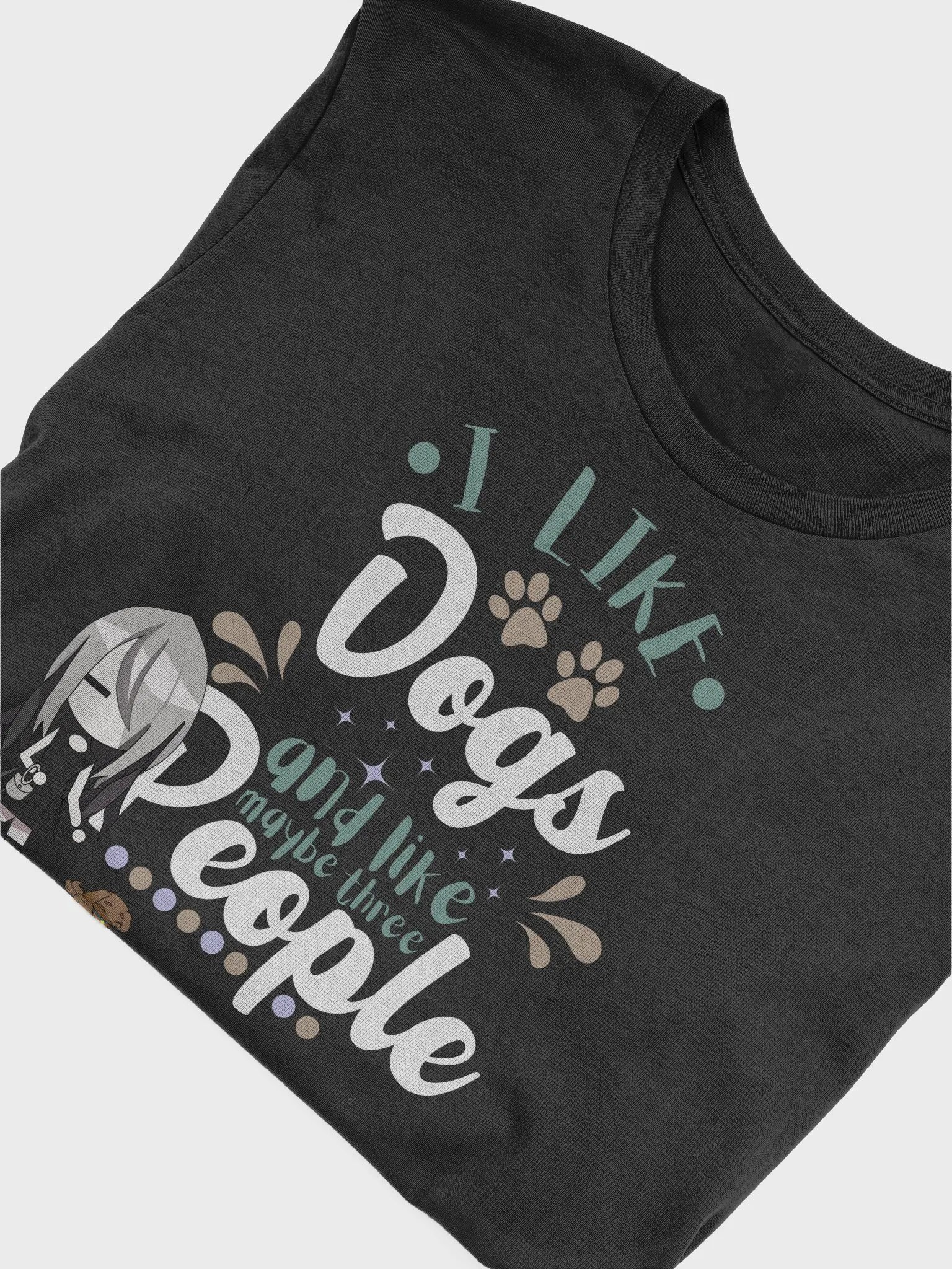 Dog lover introvert t-shirt - Puppy Company in Black by RyleeB product image (5)