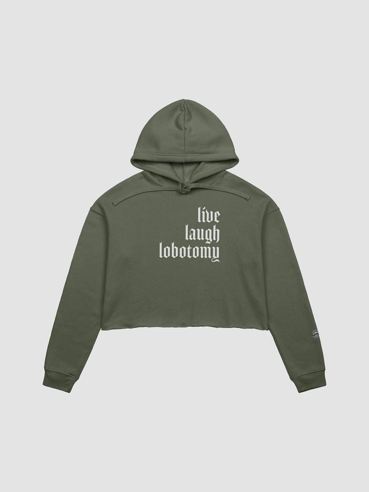 live laugh lobotomy cropped hoodie product image (3)