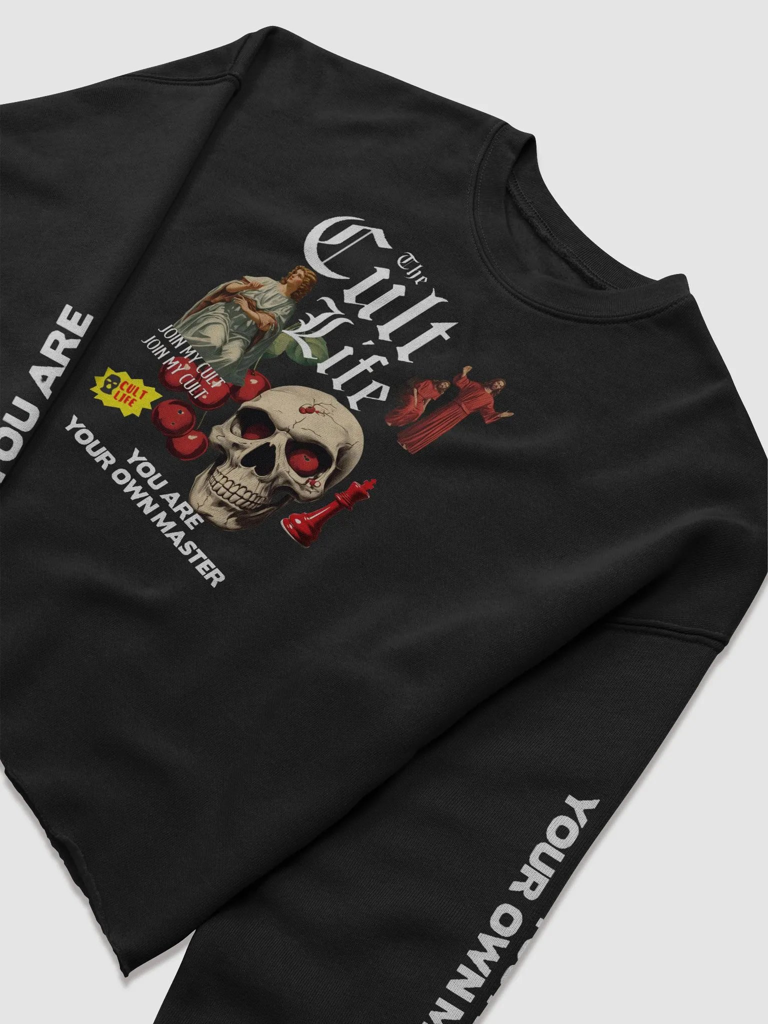 CHERRY SKULL CROP LONG SLEEVE product image (5)