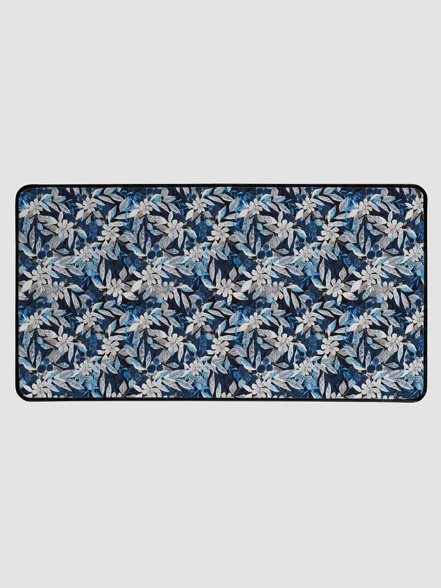 Blue White Garden Desk Mat product image (1)