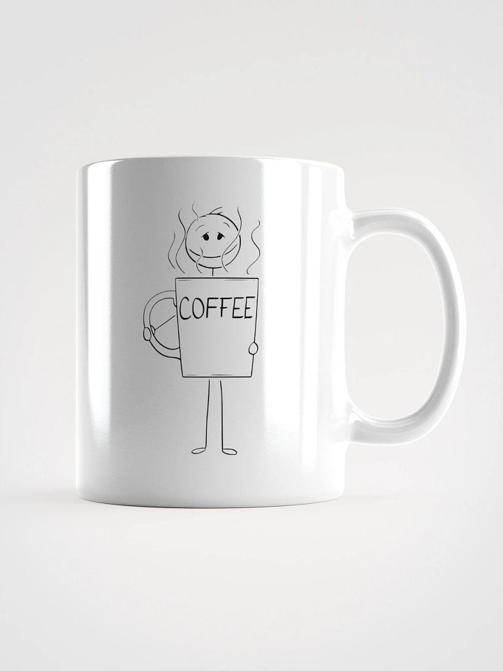 "Punderful Mornings" Spiky Silhouette White Mug product image (3)