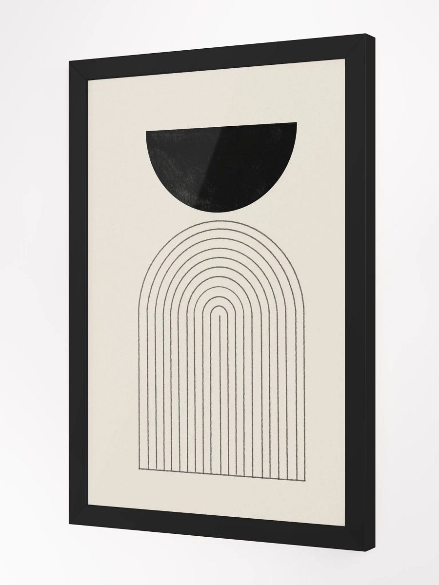 Minimalist Arch Framed Poster | Modern Elegance with Clean Lines & Neutral Tones product image (2)