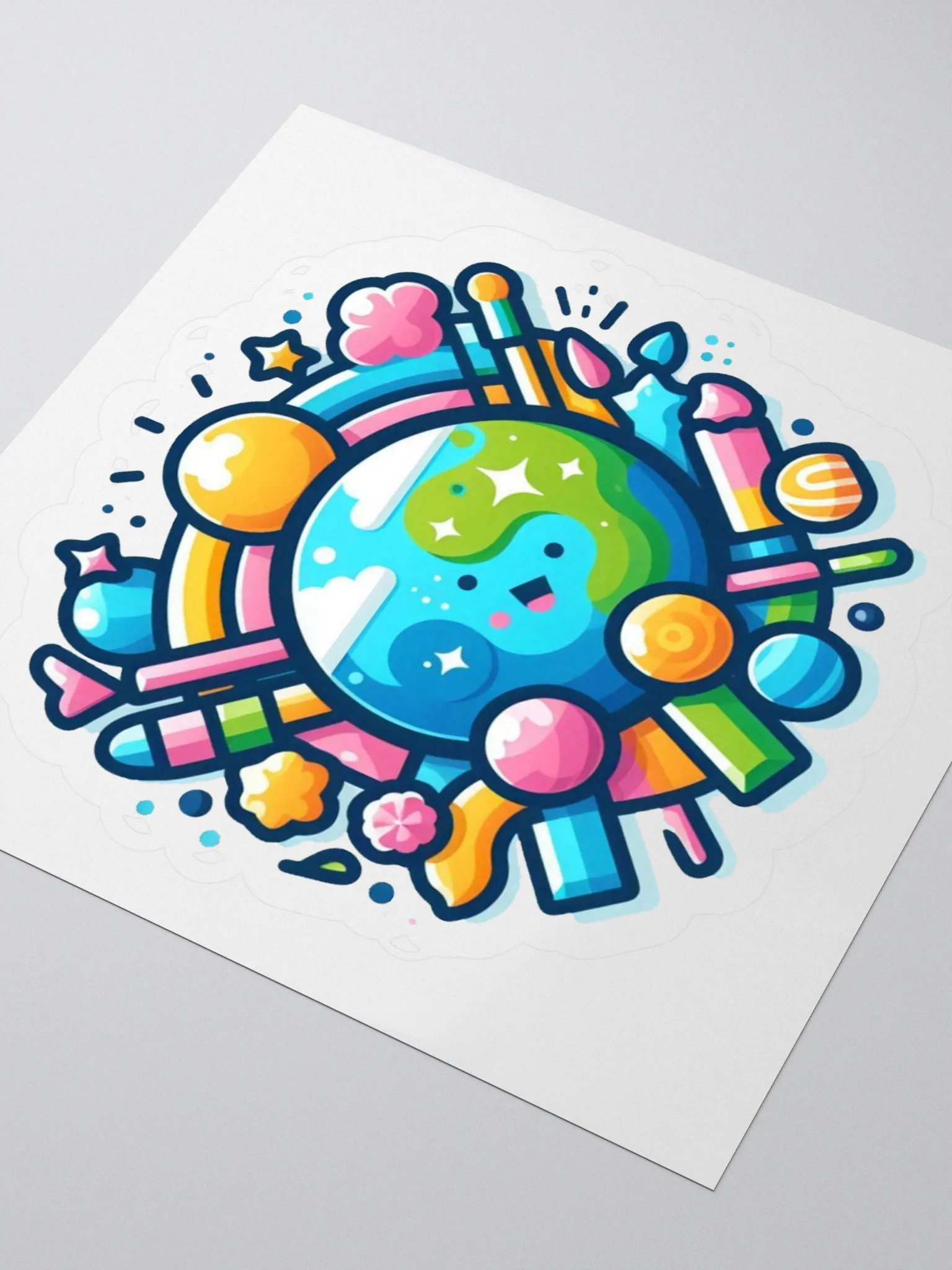 Joyful Earth Kiss Cut Stickers product image (12)