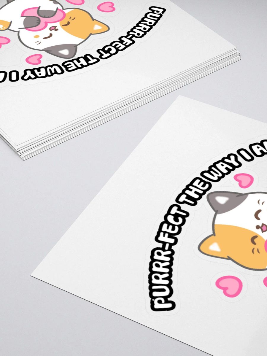 Purrr-fect Love Kiss Cut Stickers product image (10)