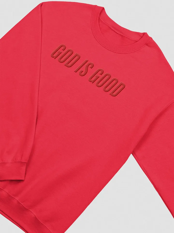 God is Good - Red Monochromatic Crewneck product image (2)