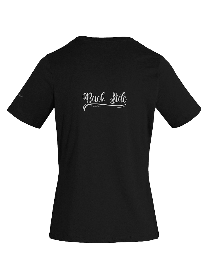 Wanna See My Back Side White - Women's V-Neck Tee product image (2)