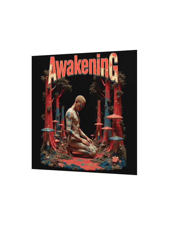 Spiritual Awakening Mystical Mushroom Grove Paper Poster product image (6)
