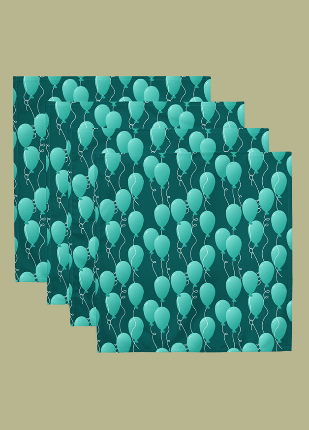 Set of Floating Balloons Party Time! Cloth Napkins product image (5)
