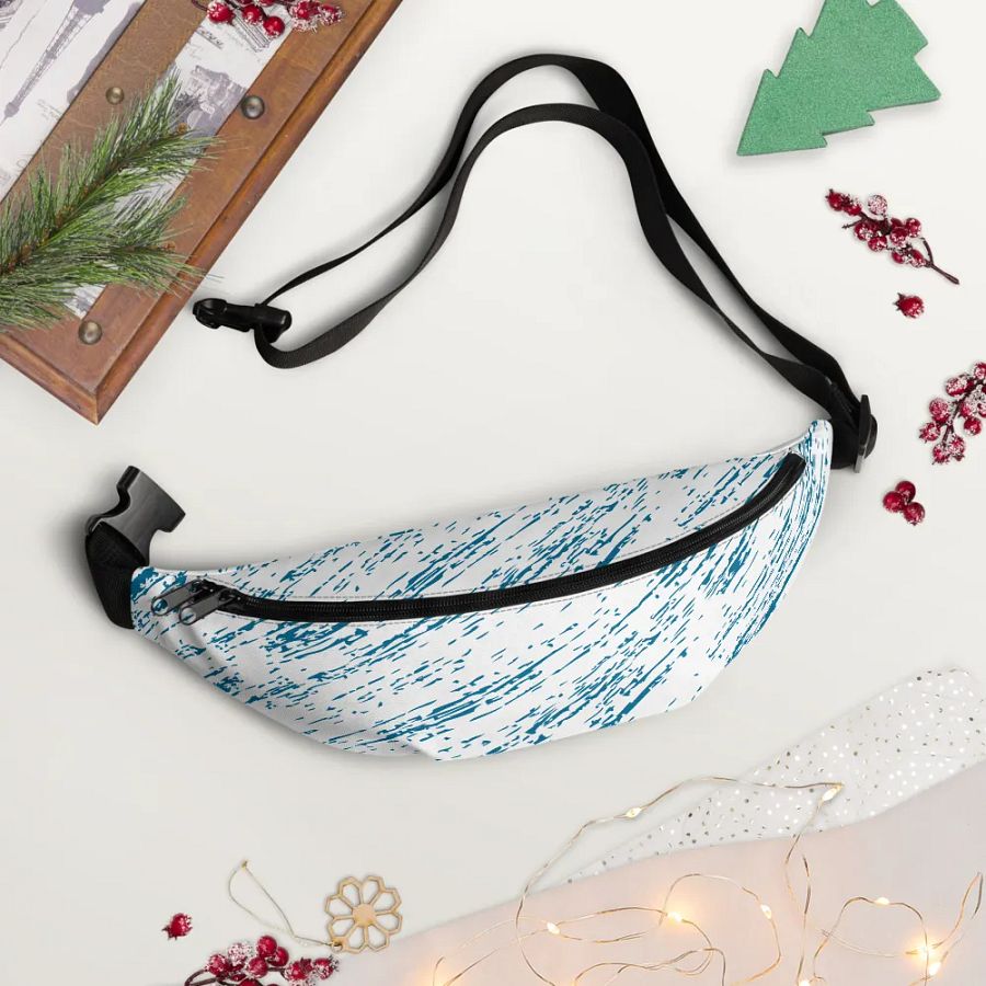 Blue Texture Fanny Pack product image (12)