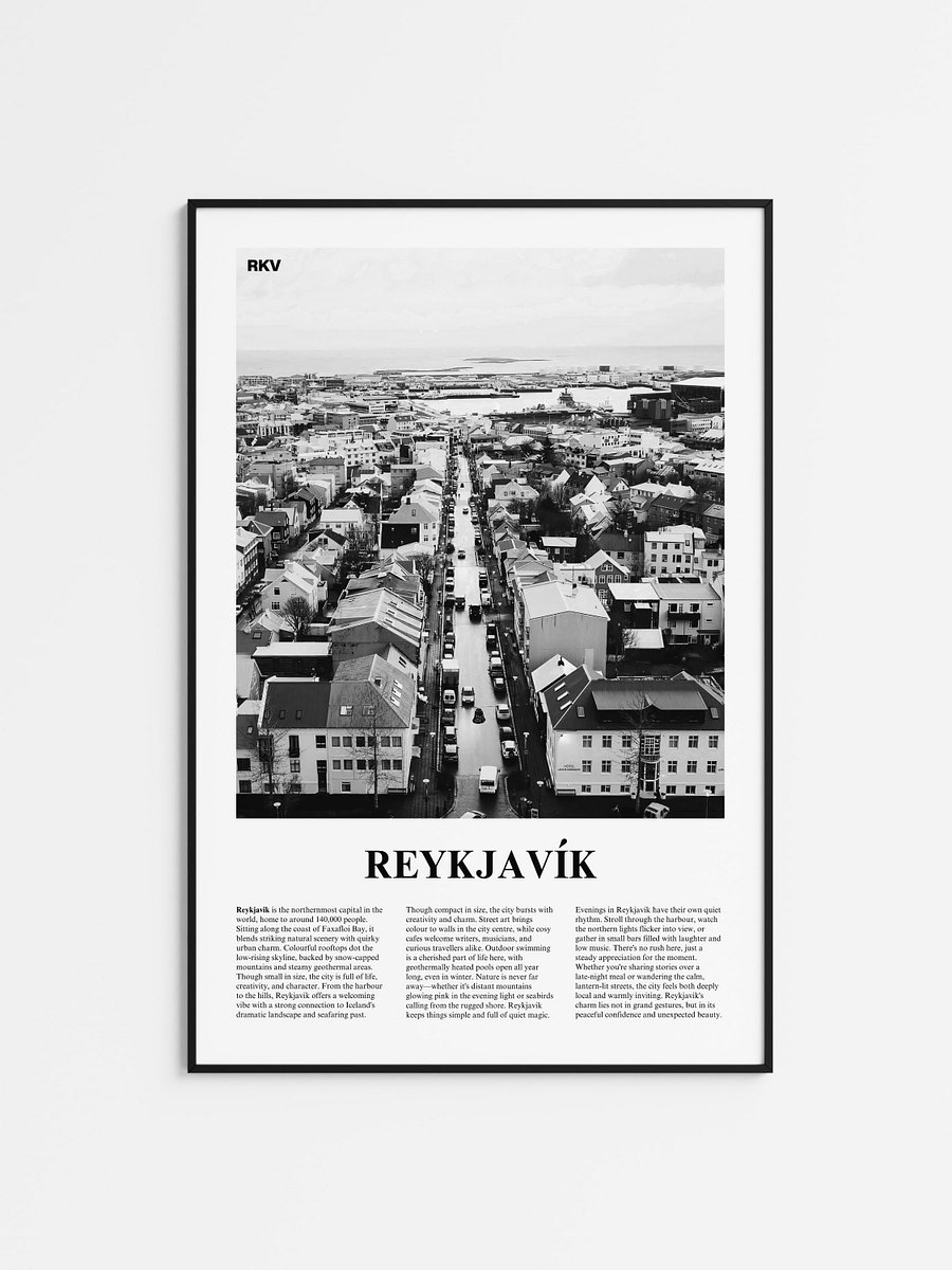 Reykjavik 02 Newspaper Poster product image (1)