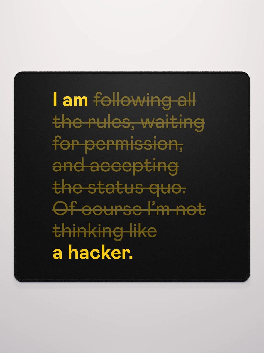Hacker mindset mousepad product image (3)